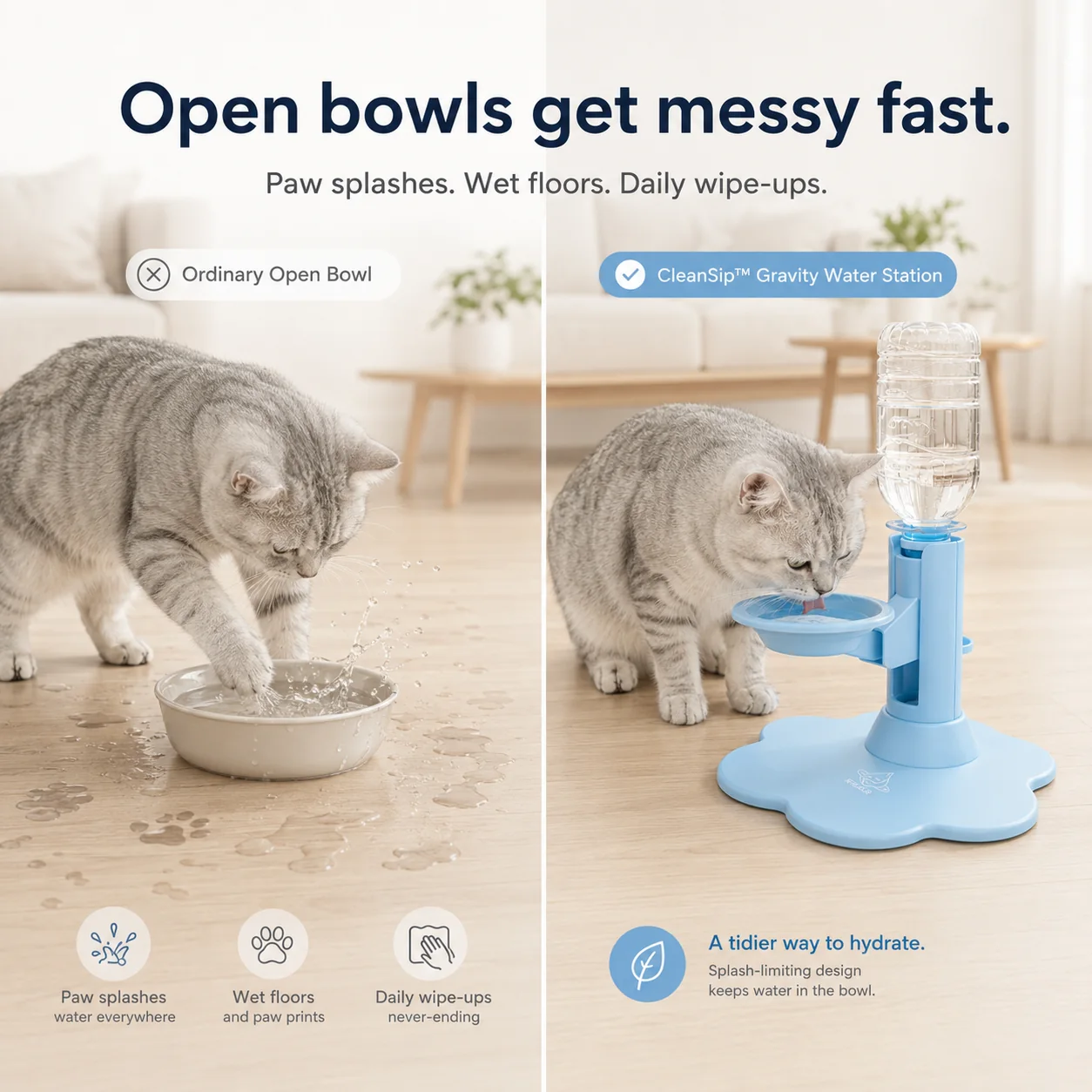 Quiet Pet Water Fountain view 2
