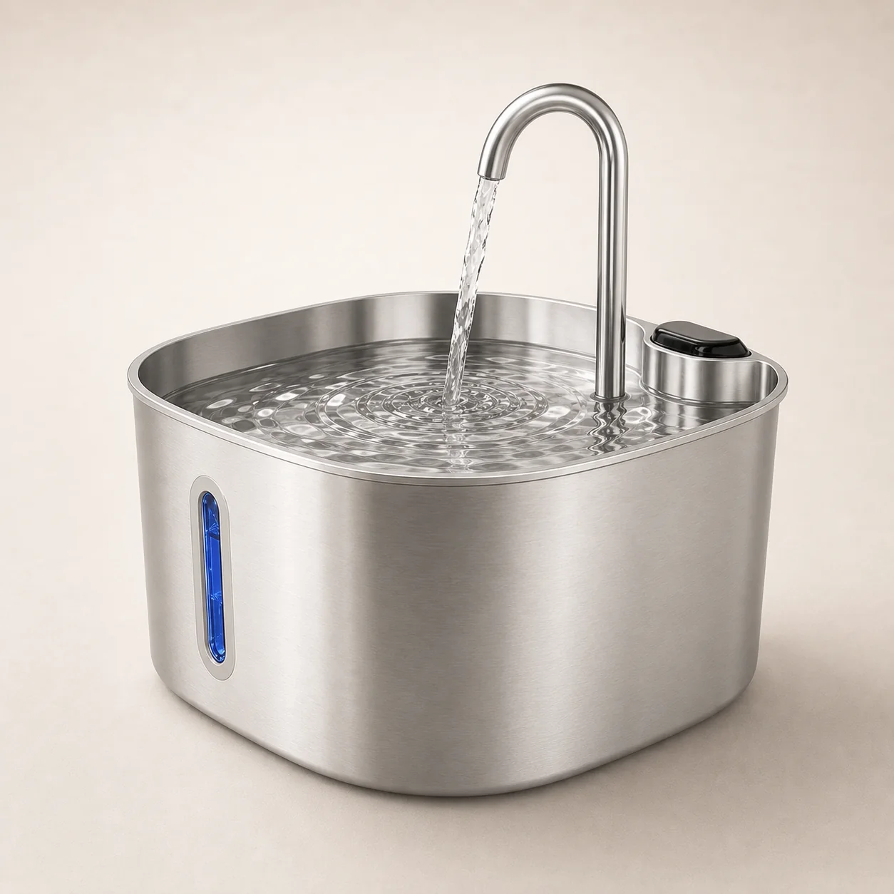 Stainless Steel Pet Water Fountain view 3