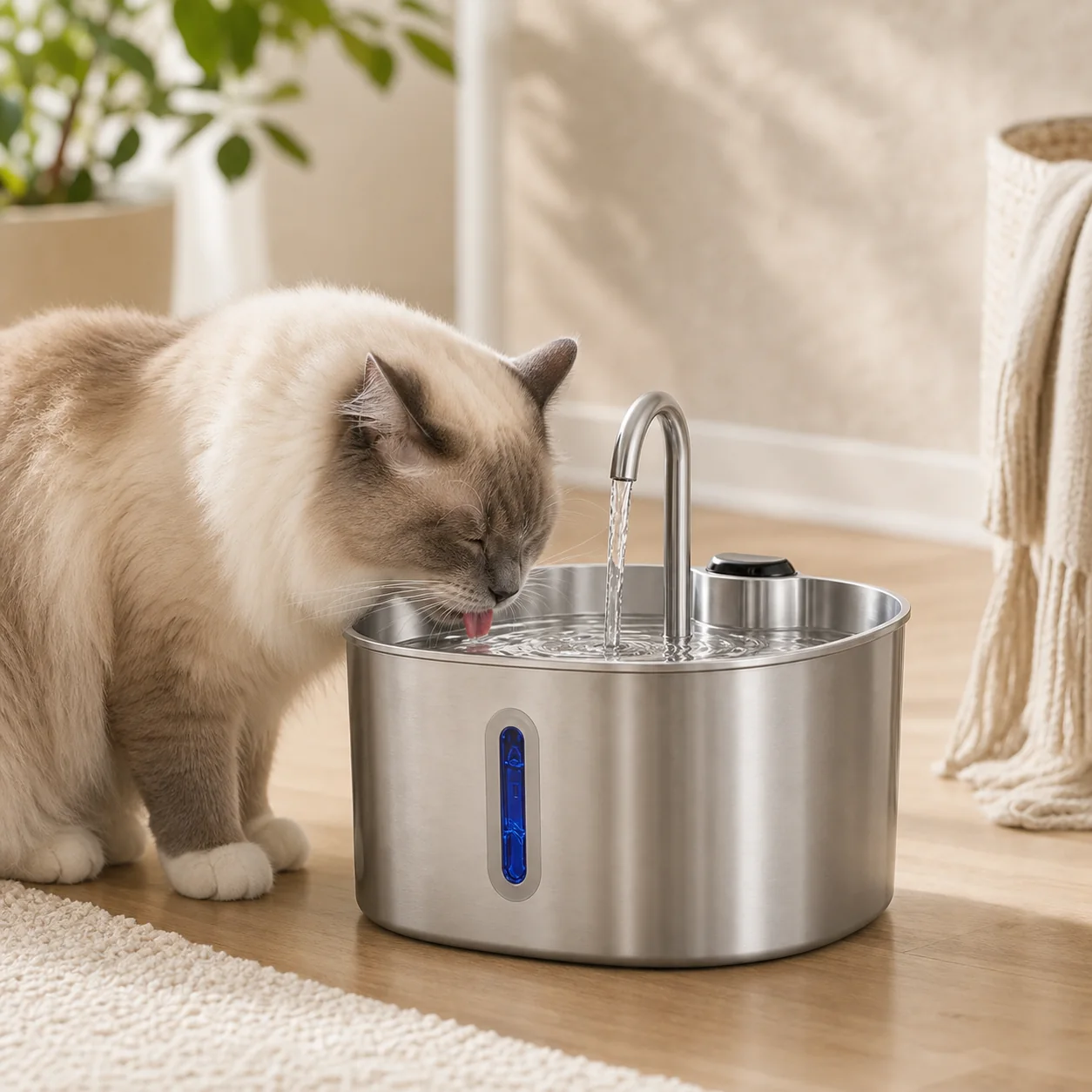 Stainless Steel Pet Water Fountain view 5
